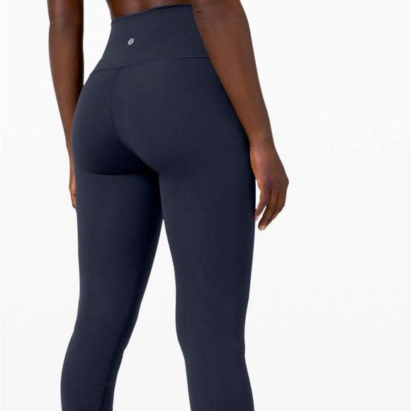 Navy Blue lulu lemon wonder under/ wunder under Leggings - Picture 1 of 5